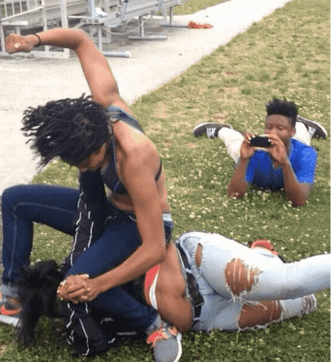 Guy Recording A Fight
