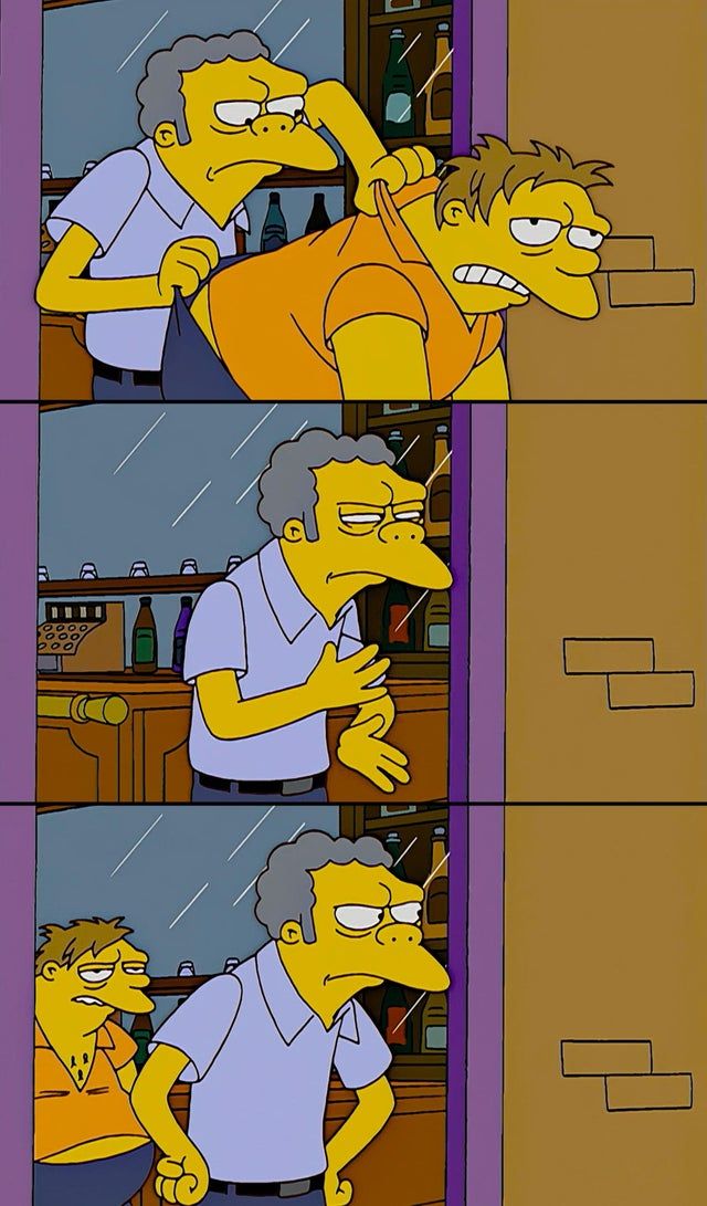 Moe Throws Barney